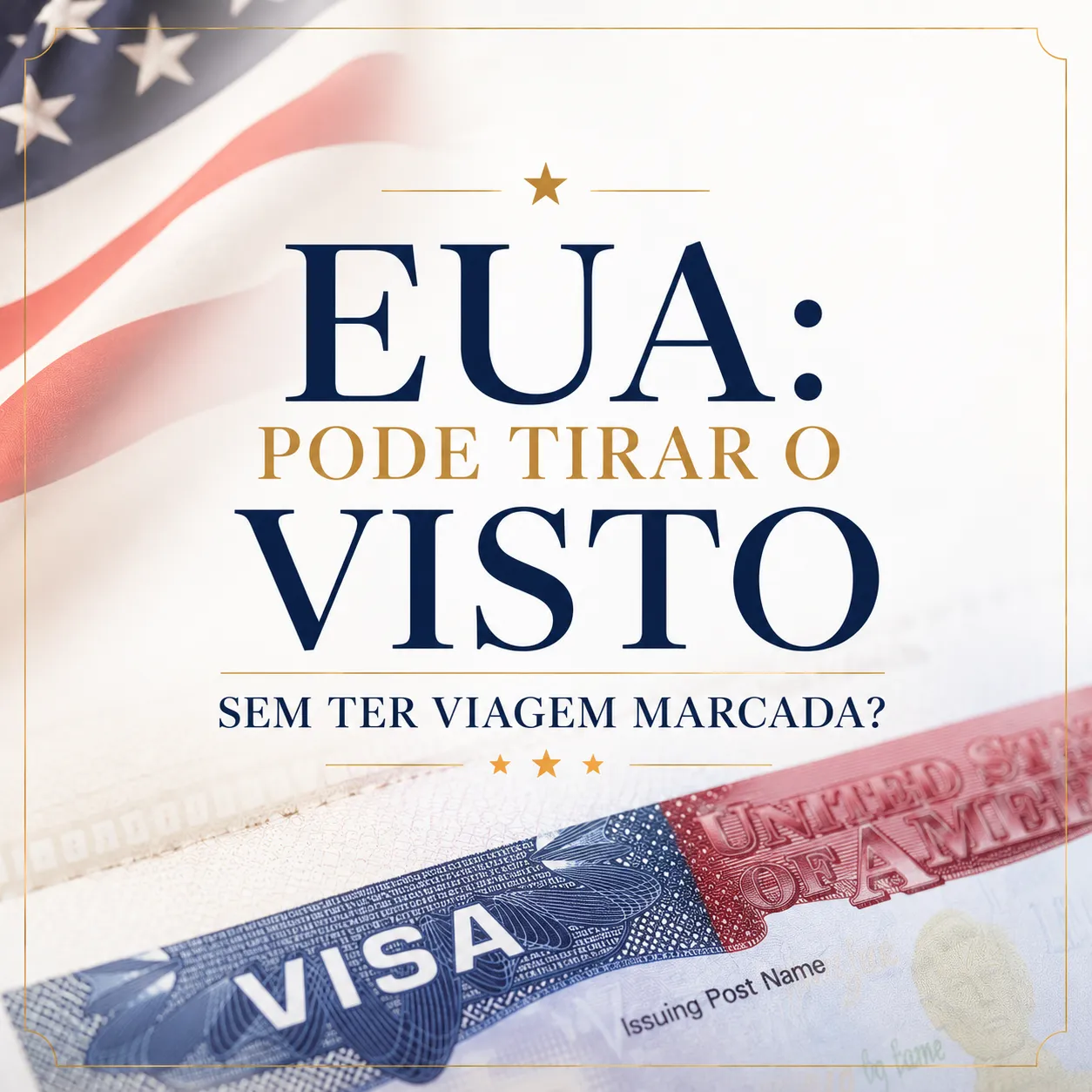 Imagem ilustrativa para o artigo EUA: Pode tirar o visto sem ter viagem marcada? da Genuína Conexão